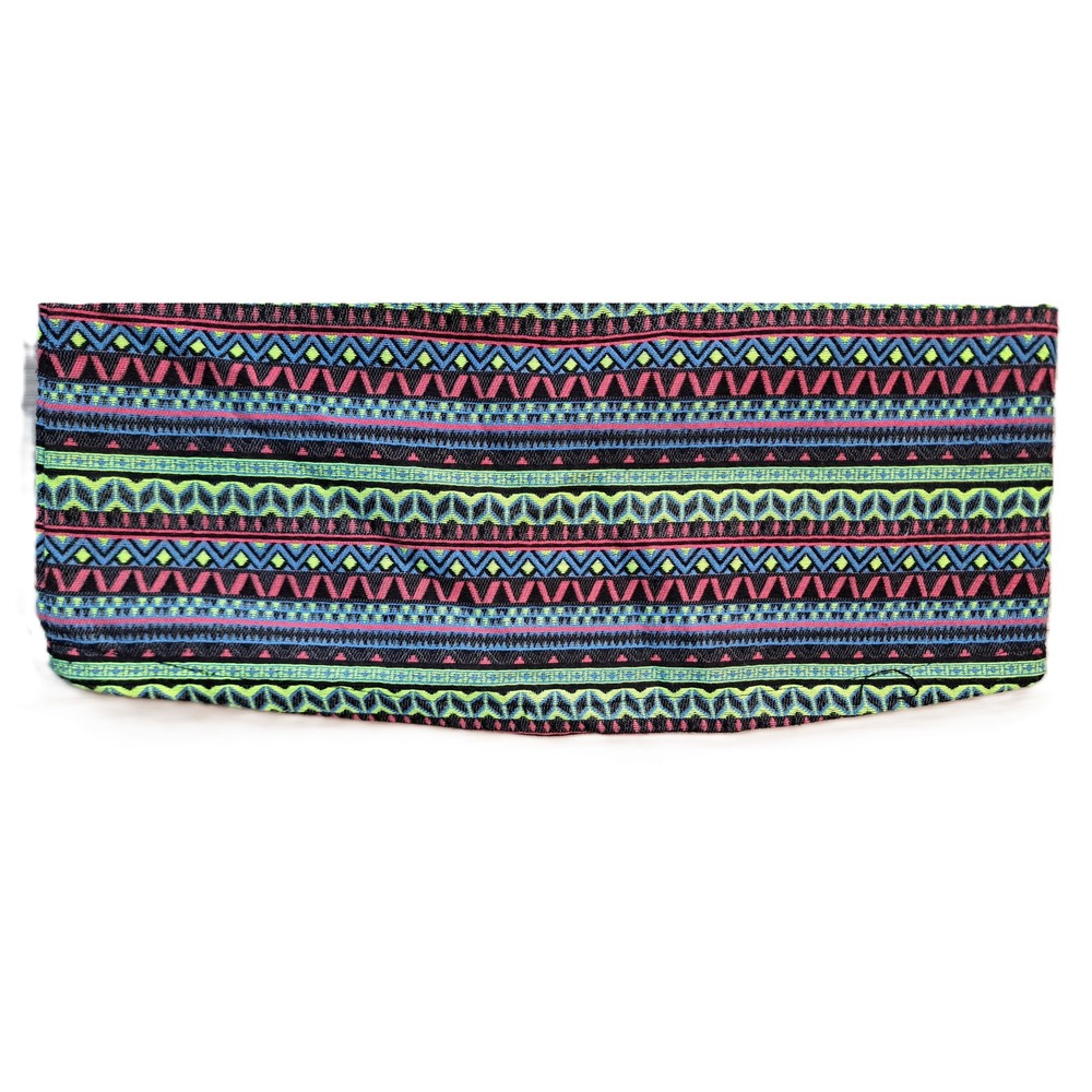 Shrinking Violet Geometric Stripe Tribal Tapestry Mini Skirt Woven Cotton XS NWT - Picture 6 of 8